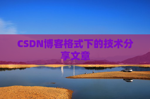 CSDN博客格式下的技术分享文章